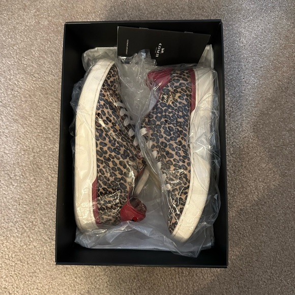 Coach Lowline Luxe Low Top Sneaker - Cheetah Print - Picture 9 of 10